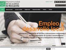 Tablet Screenshot of mancomunidaddemoncalvillo.org